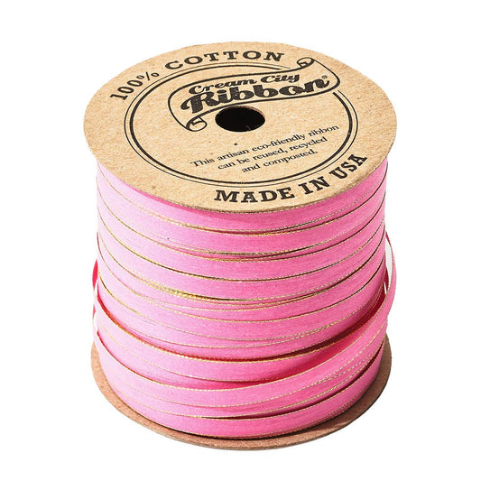 Pink Skinny Cotton Ribbon