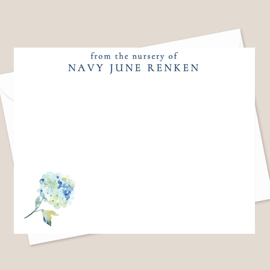 Hydrangea Stationery