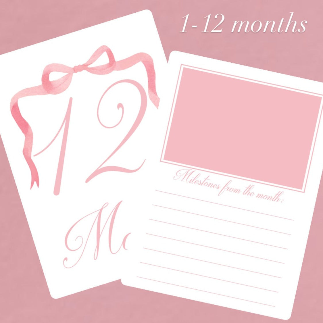 Milestone pink cards