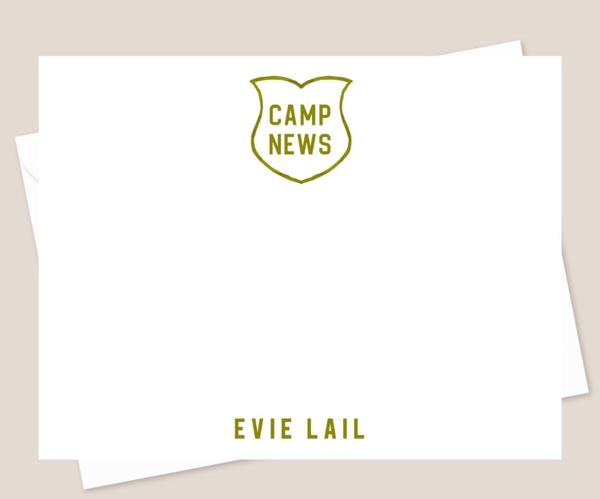 Camp stationery