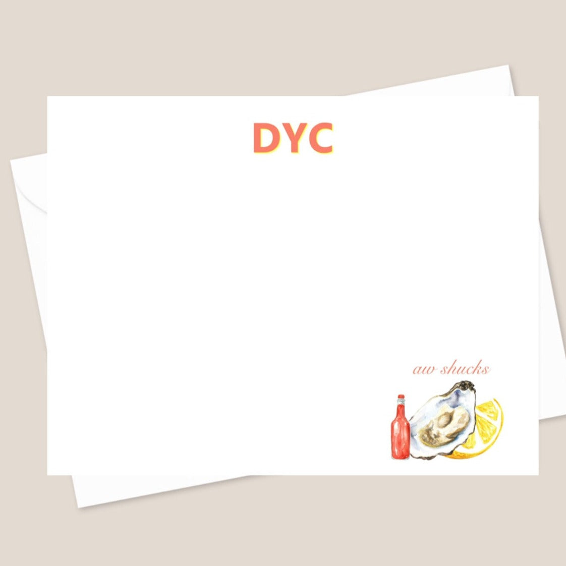 Aw shucks! Stationery