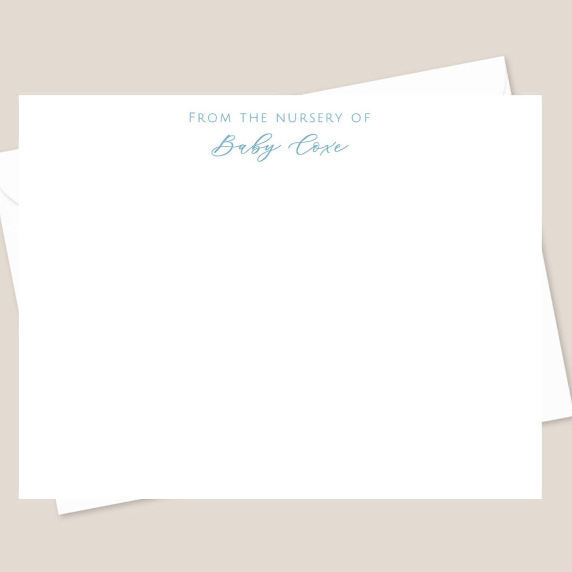 Baby Blue Stationery