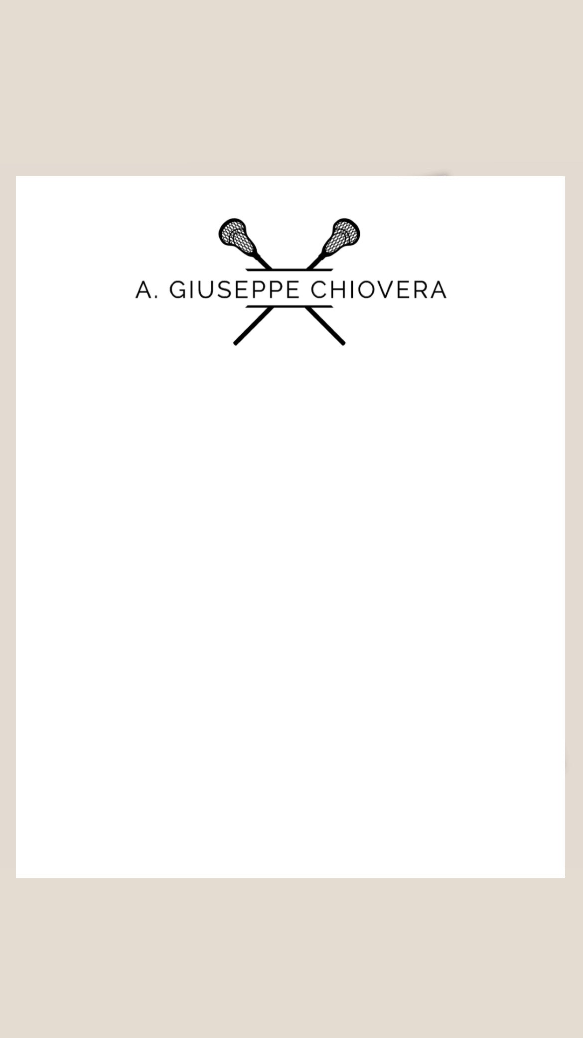 Lacrosse Stationery
