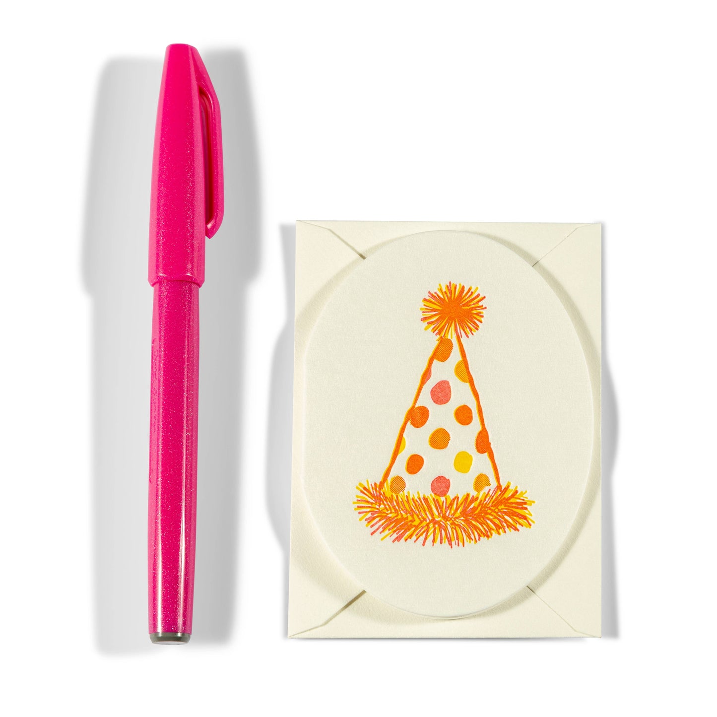 Party Hat | Mini Letterpress Enclosure Card