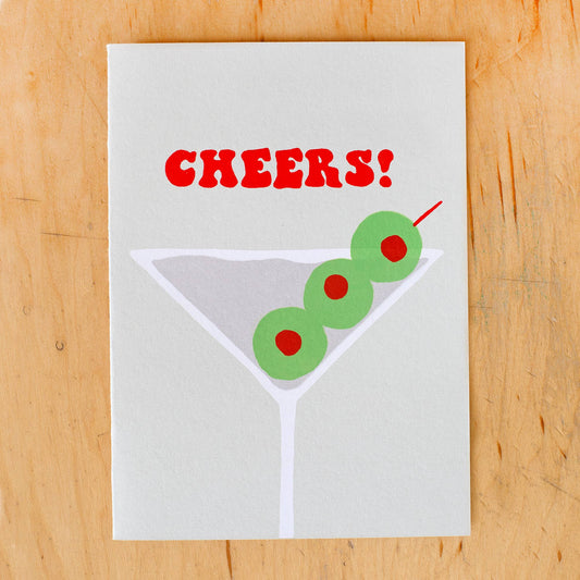 Alphabet Studios - CHEERS MARTINI GREETING CARD