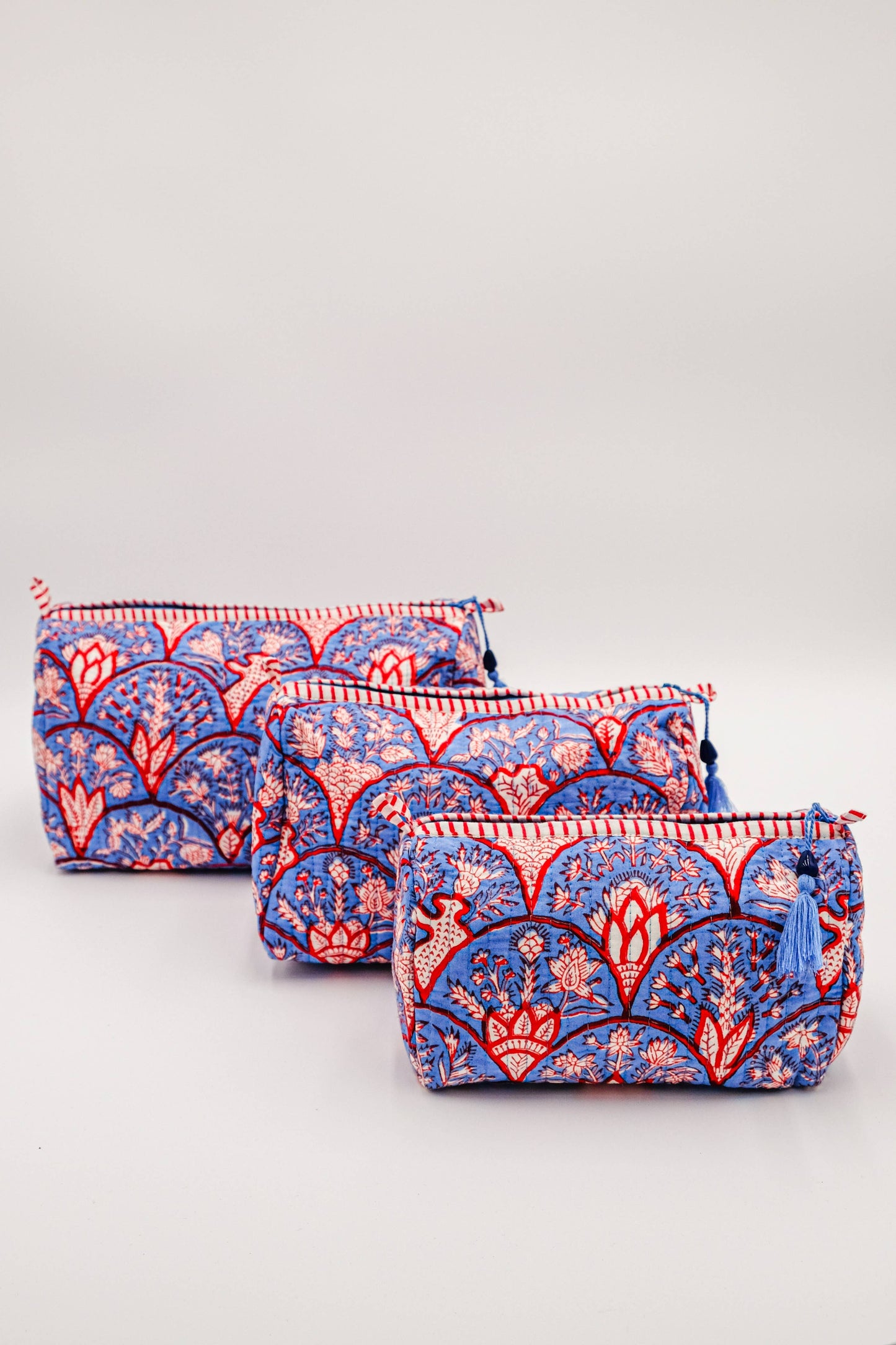 Large Blue Arch Toiletry Bag