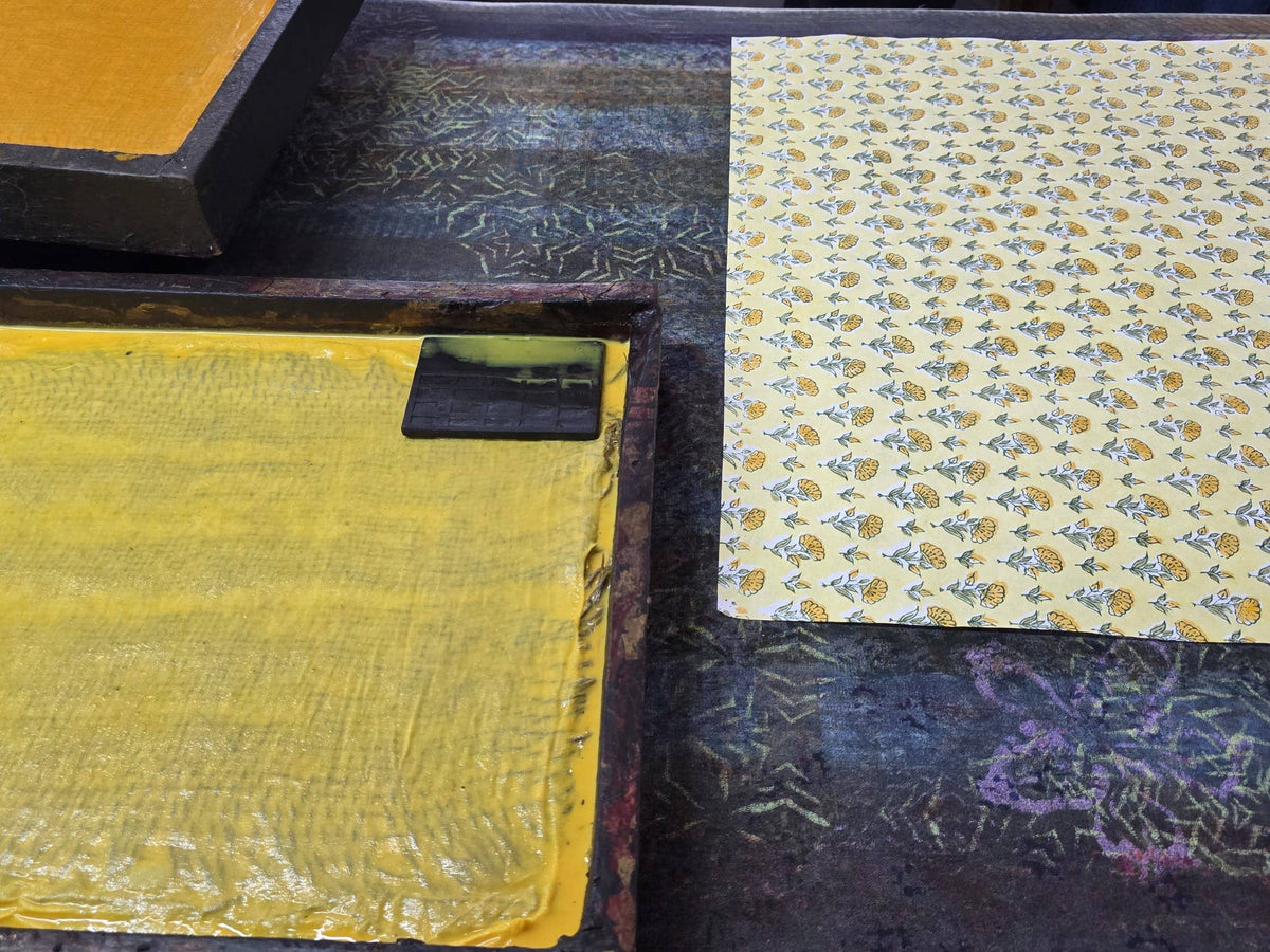 Ditsy Floral Sunshine Wrapping Paper Sheets