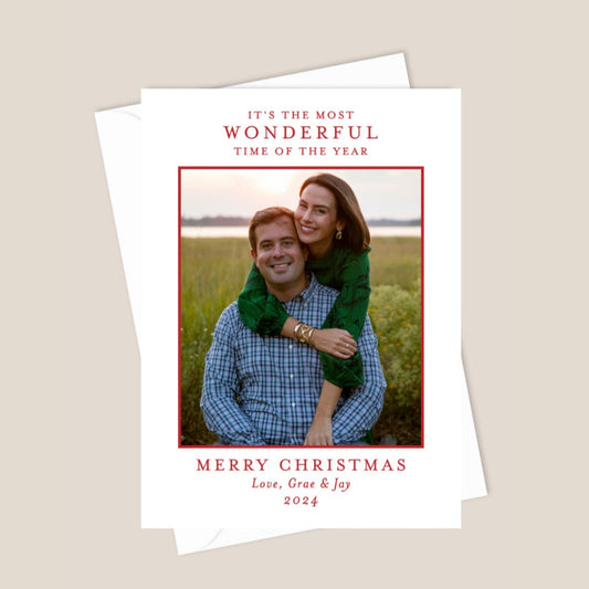 the most wonderful time of year holiday card