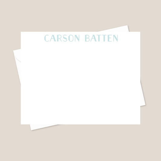 Light Blue Carson Stationery