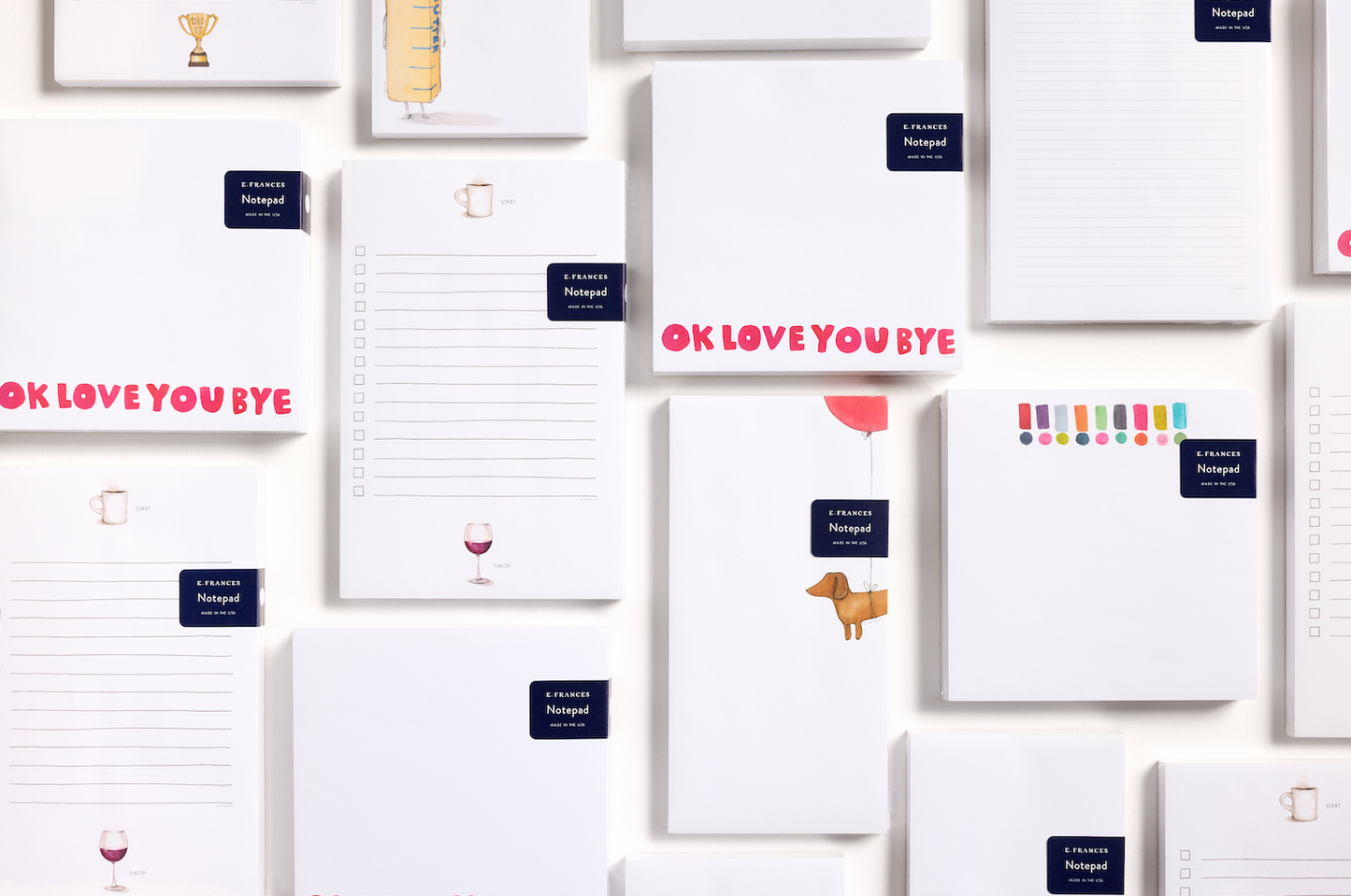 E. Frances Paper - Okloveyoubye Chunky Notepad