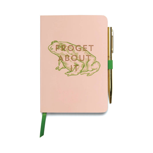 DesignWorks Ink - VINTAGE SASS NOTEBOOK WITH PEN - FROGET ABOUT IT