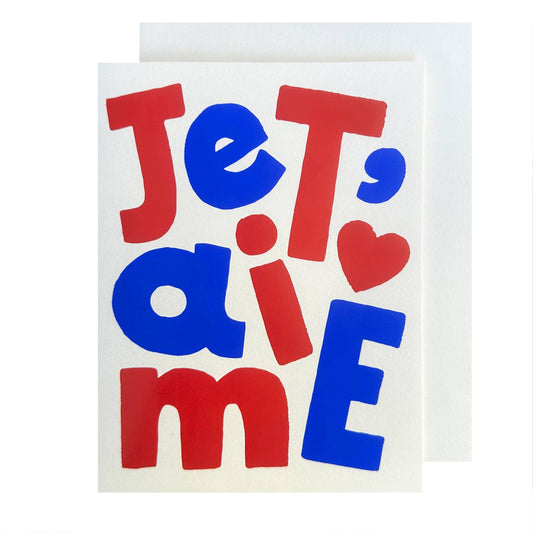 The Social Type - Je T'aime Love Card