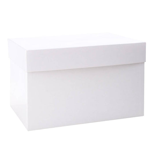 White rectangular box on a white background