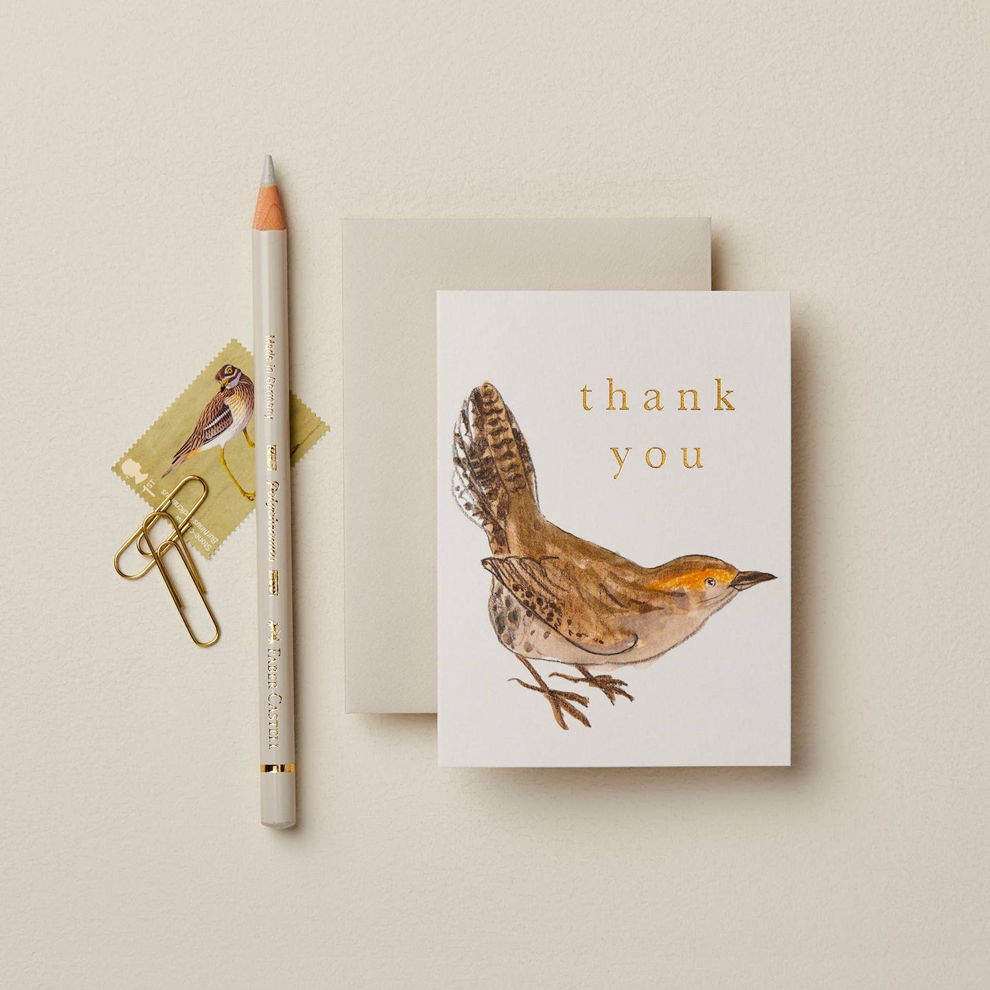 Wanderlust Paper Co - Wren 'Thank You' Mini Card