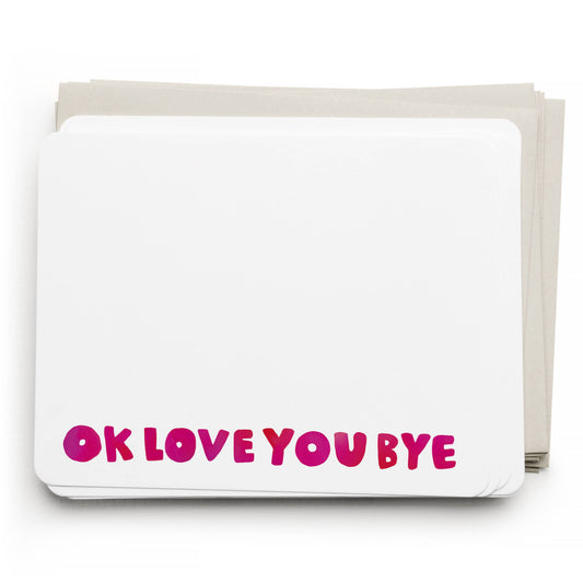E. Frances Paper - Okloveyoubye Flat Note Set