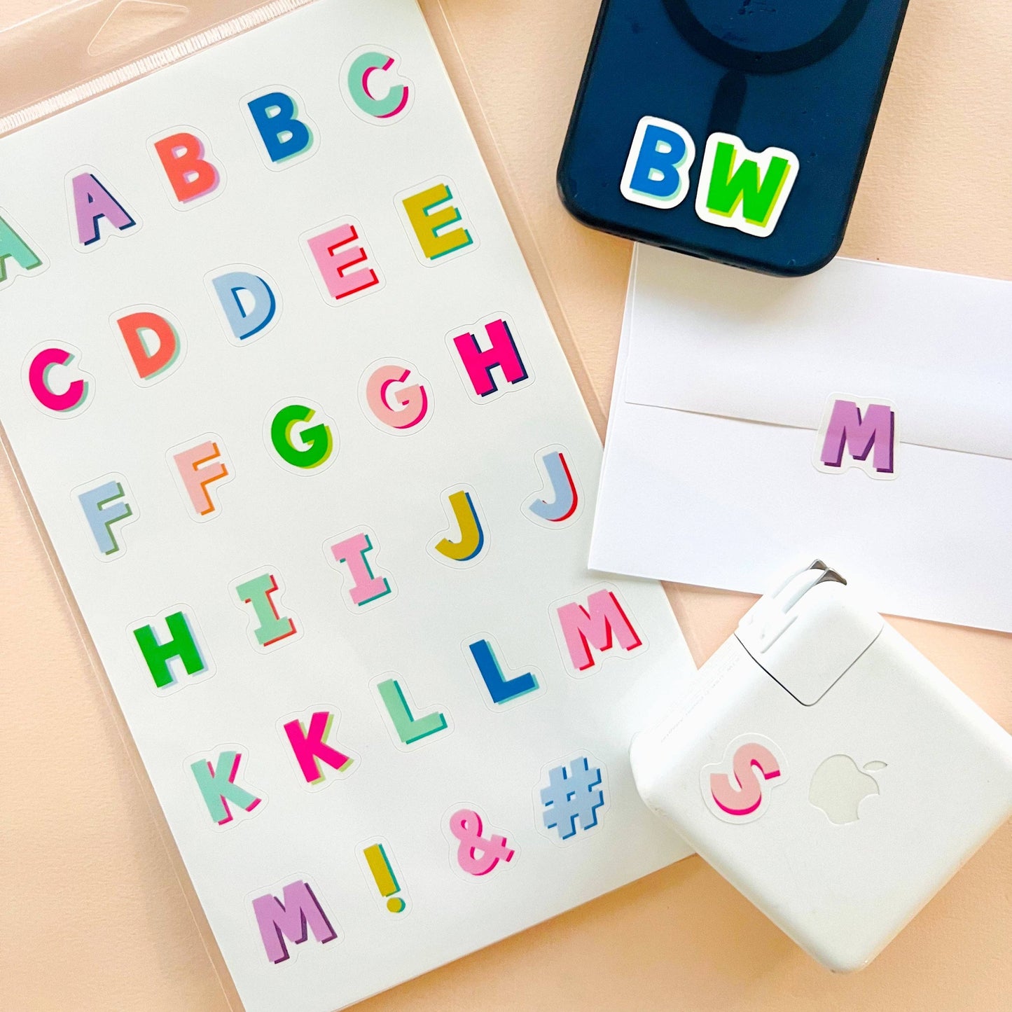 Joy Creative Shop - Mini Vinyl Alphabet Stickers