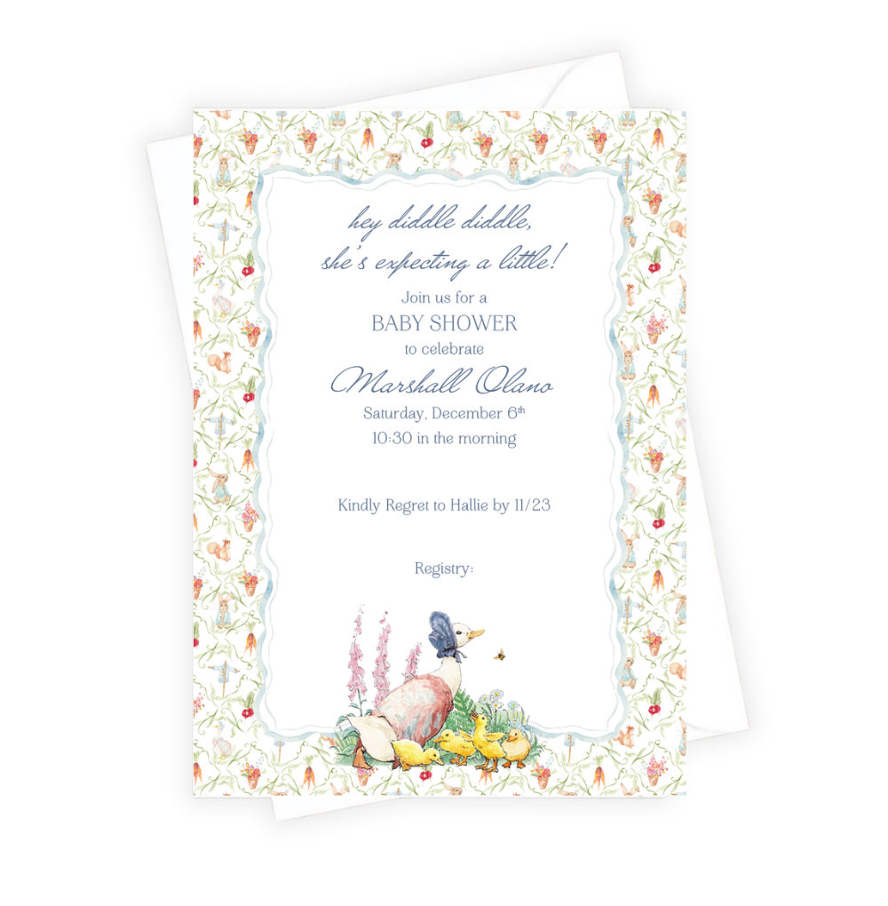 Little Duckling Baby Shower Invitation