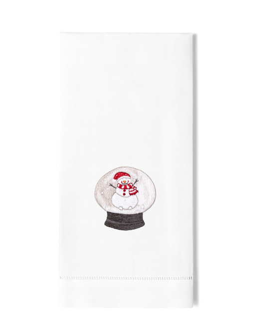 Henry Handwork - Snow Globe Santa Hand Towel