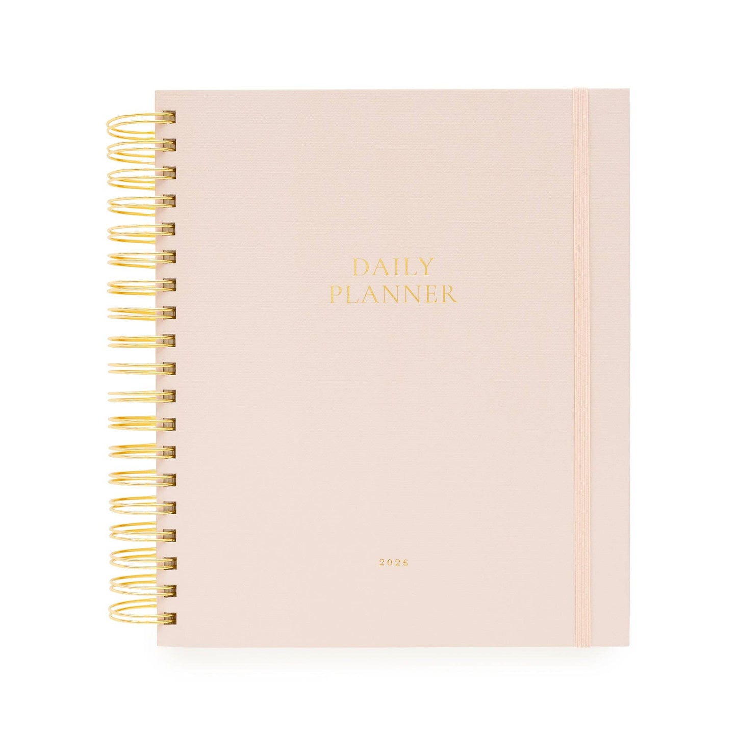2026 Blush Daily Spiral Planner
