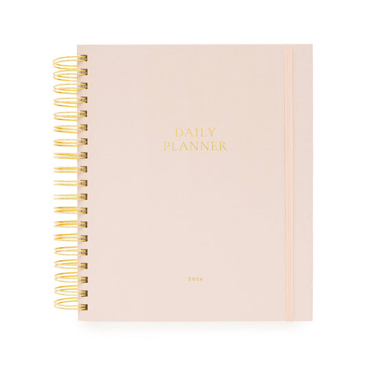 2026 Blush Daily Spiral Planner