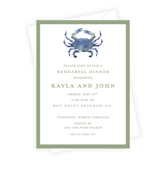 Crab Ceremony Invitation