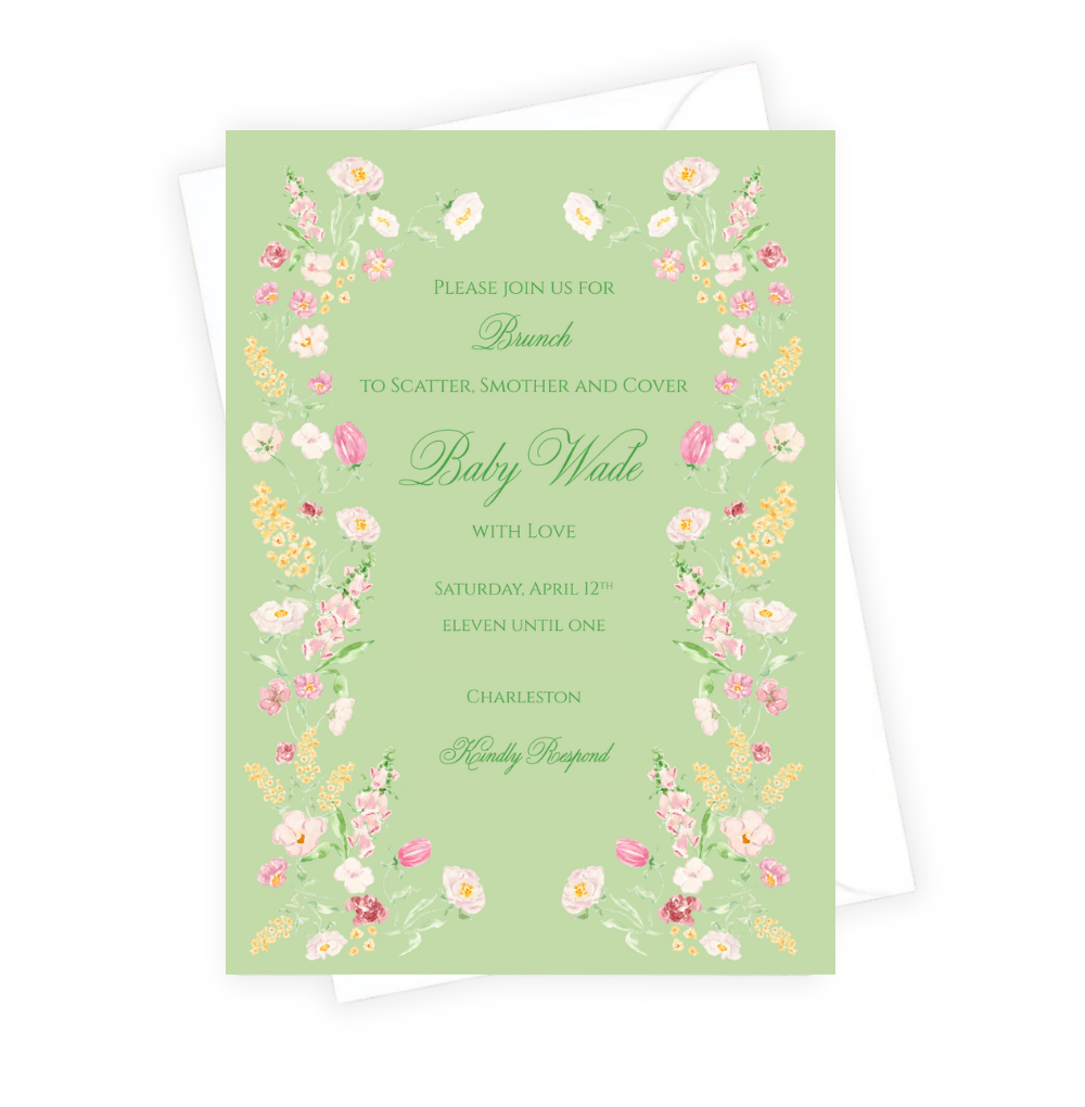 Bloom Baby Shower Invitation