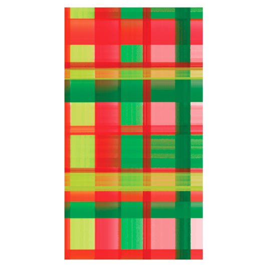 Holiday Plaid Linen-feel Paper Napkin/Guest Towel