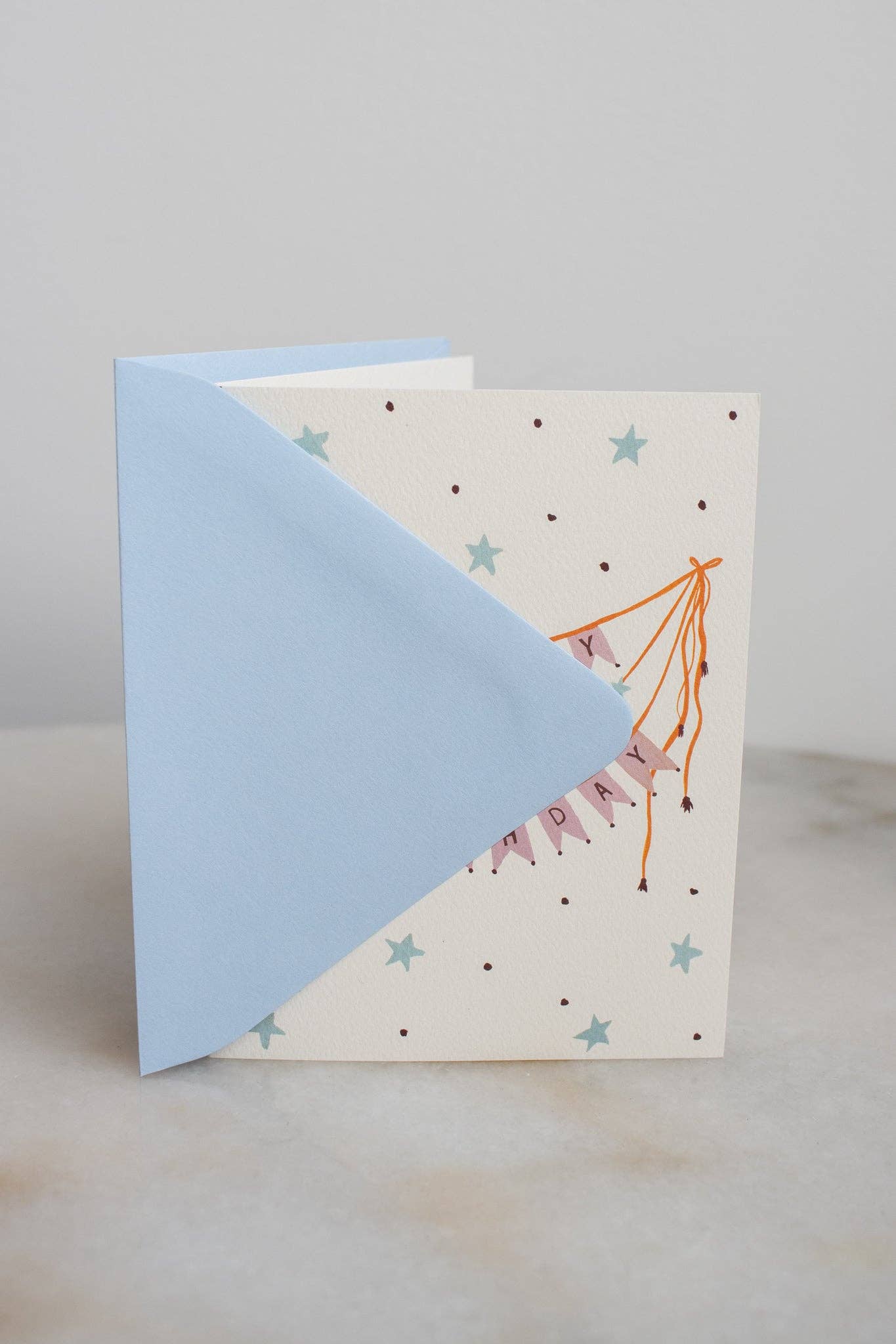 Star Bunting Banner Birthday Card