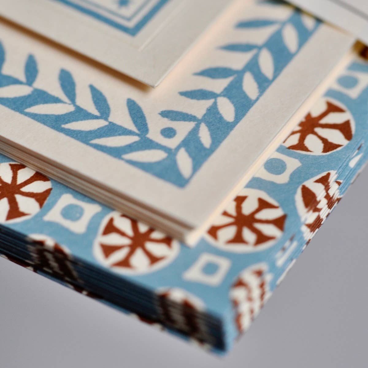 Sea Urchin Sky and Cocoa Set of Notecards and Envelopes