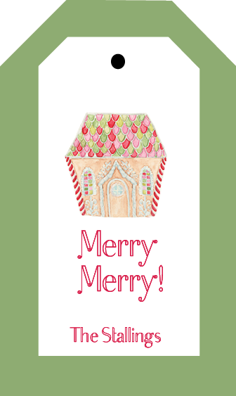 Gingerbread Holiday Tag
