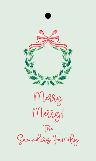 Merry Merry Festive Tag