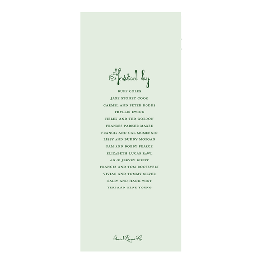Green Goddess Welcome Party Invitation