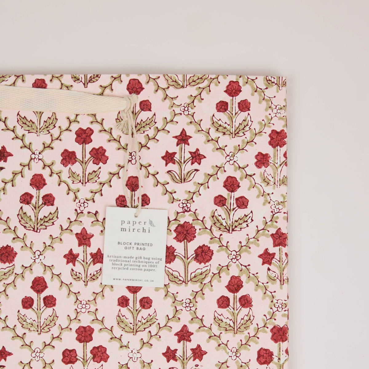 Winter Red Gift Bags - Large