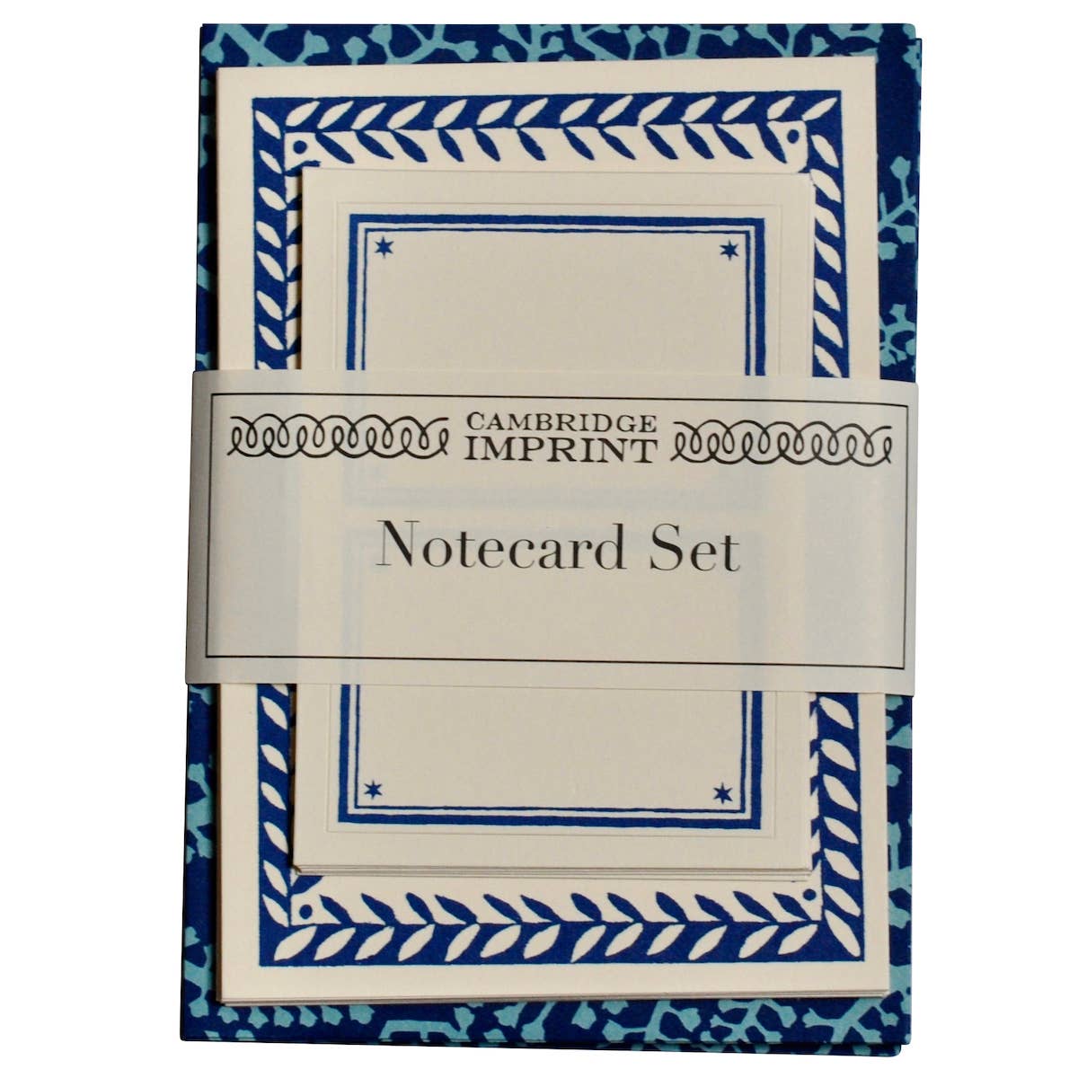 Seaweed Paisley Cyanotype Set of Notecards and Envelopes