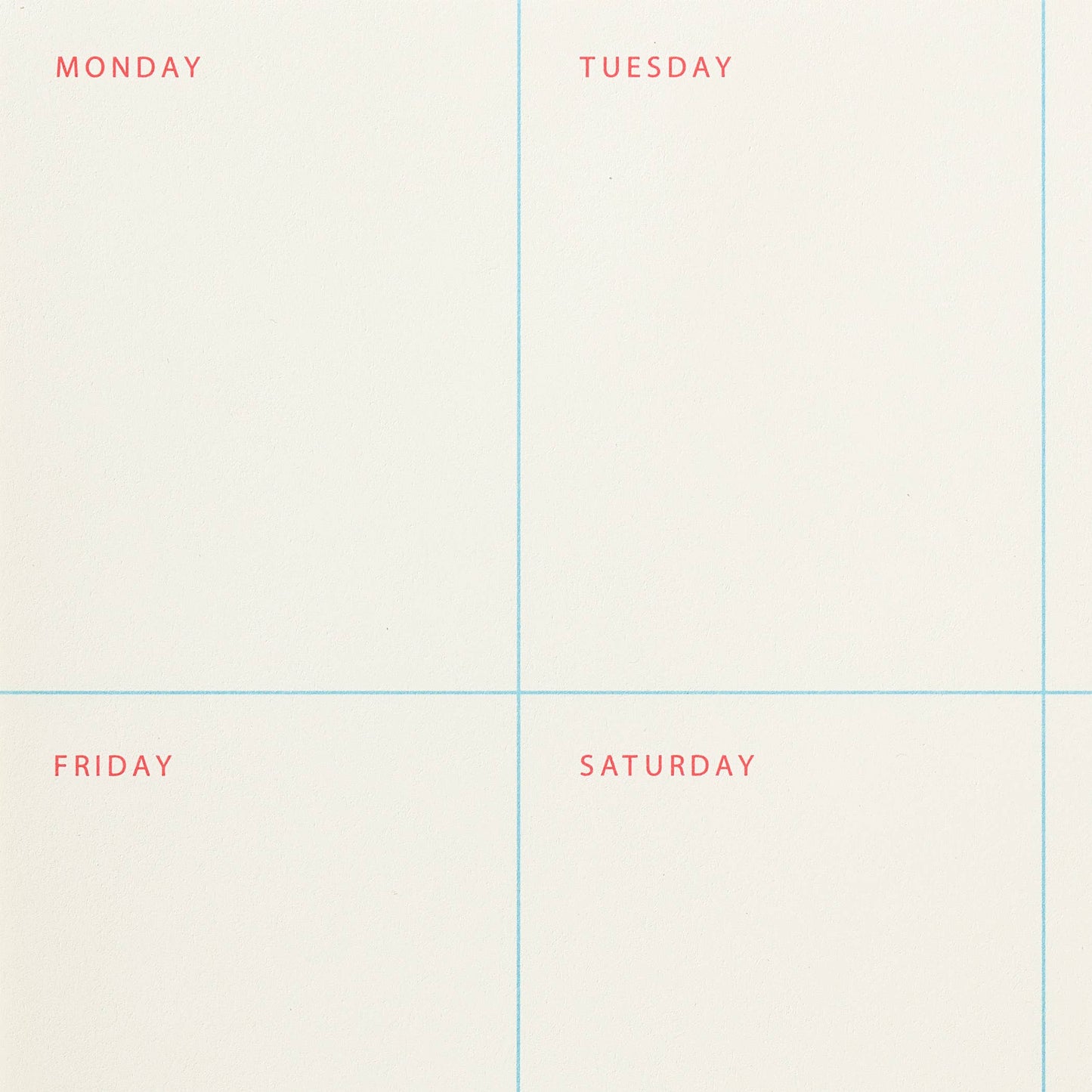 Weekly Notepad