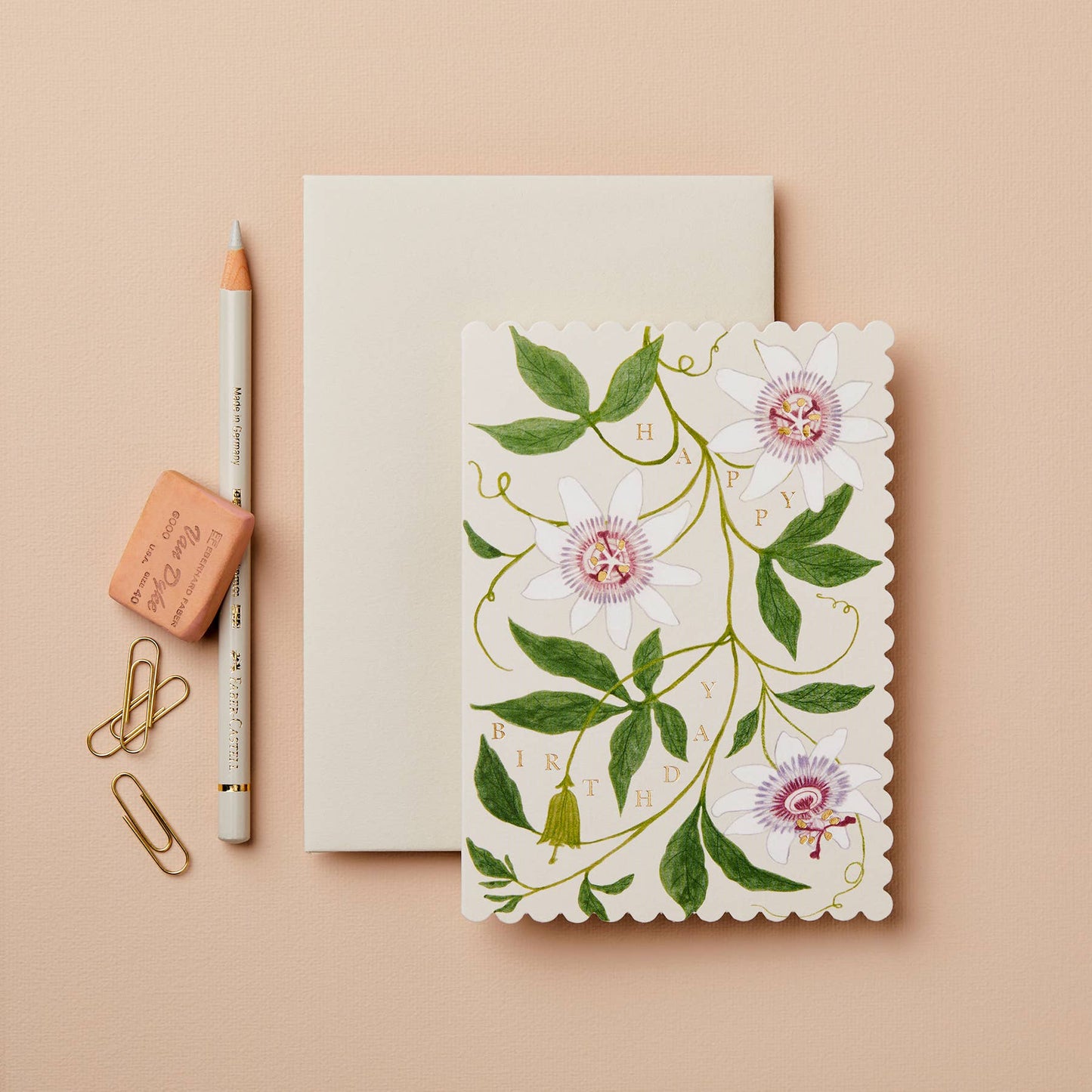 Wanderlust Paper Co - Passionflower 'Happy Birthday!' Card