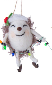 Hedgehog with lights