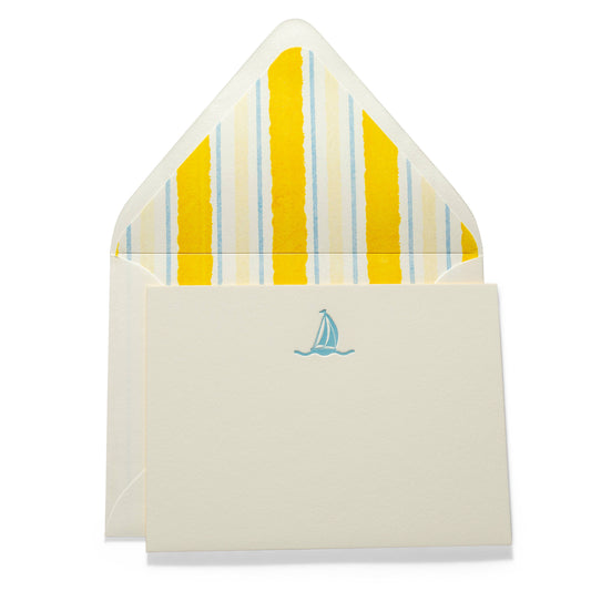 Sailboat | Fancy Pants Letterpress Flat Notecards