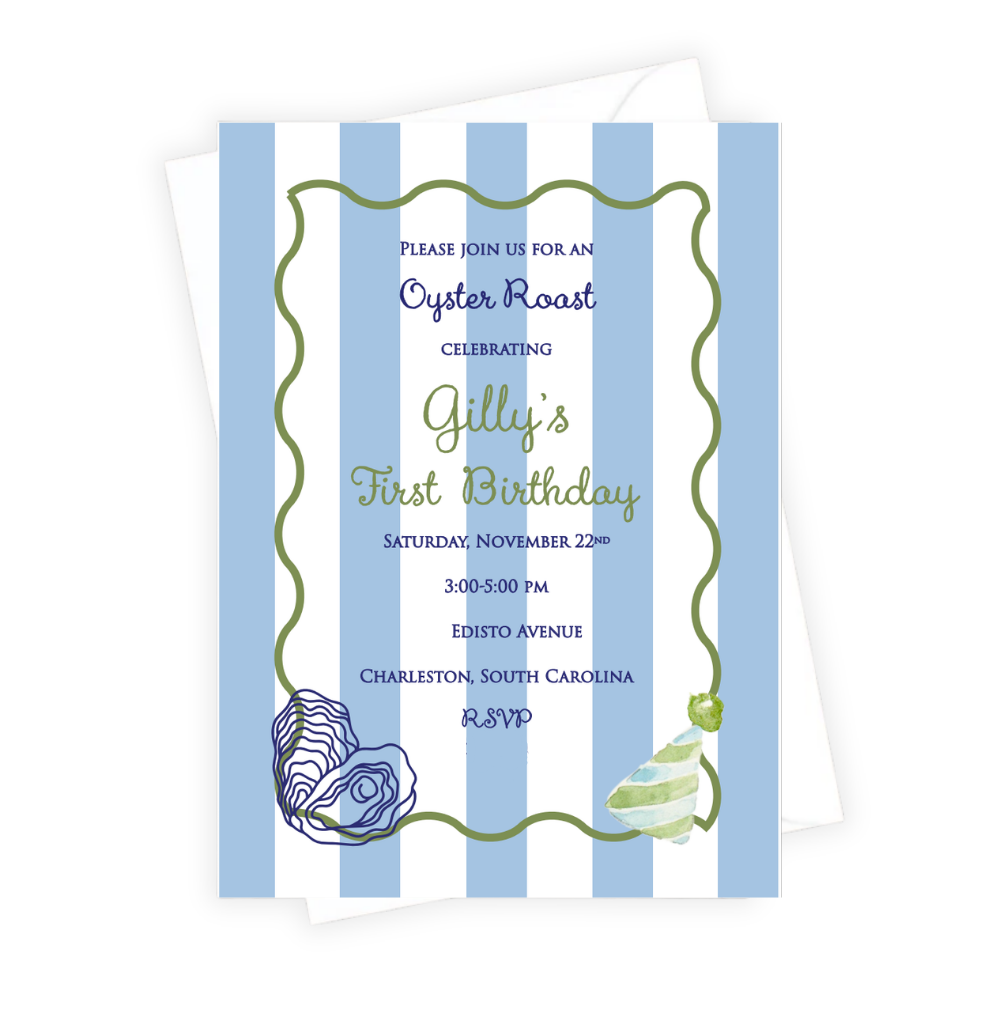 Oyster Roast Birthday Invitation