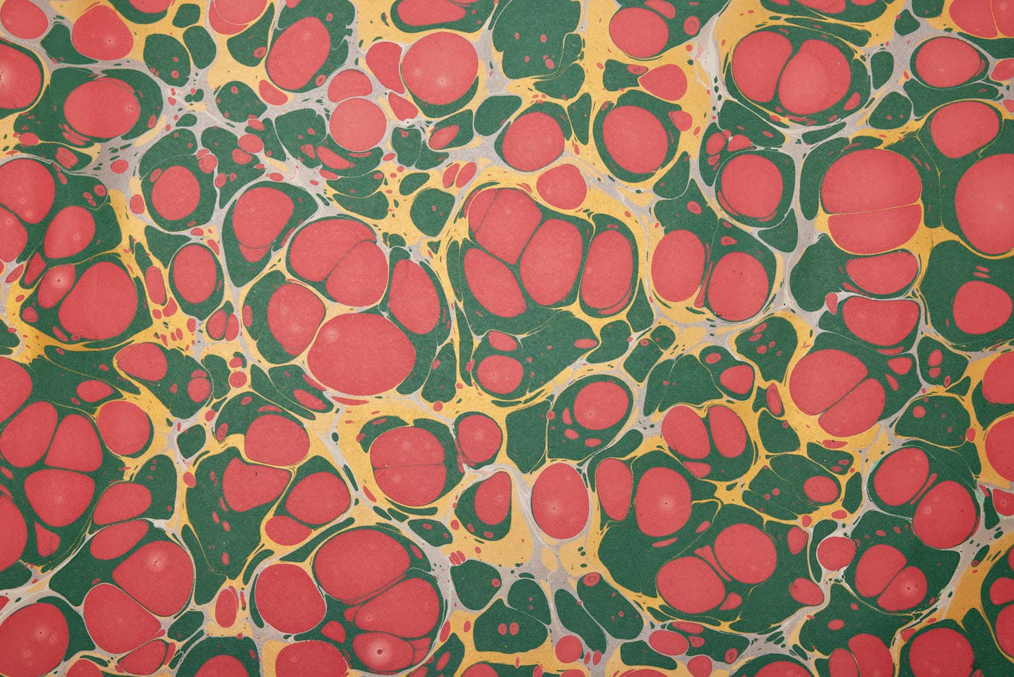 Stone Festive Hand Marbled Christmas Wrapping Paper