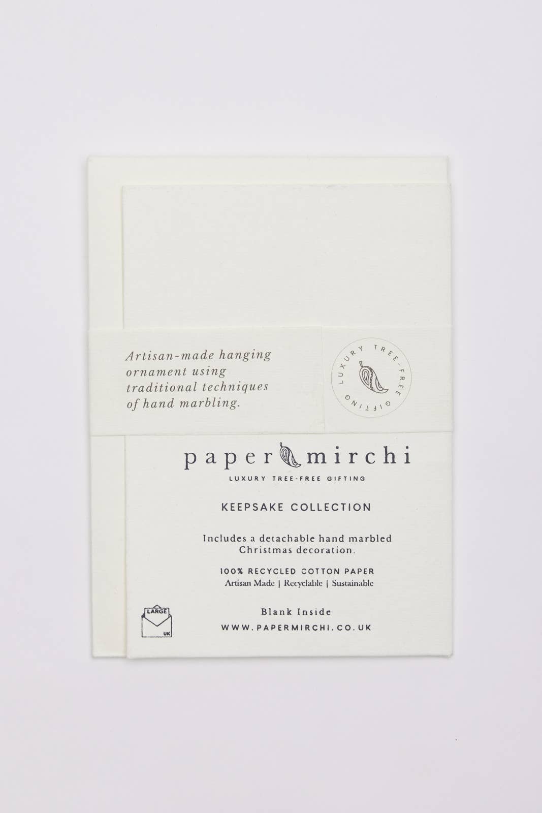 Tree Emerald Marble Ornament Christmas Card