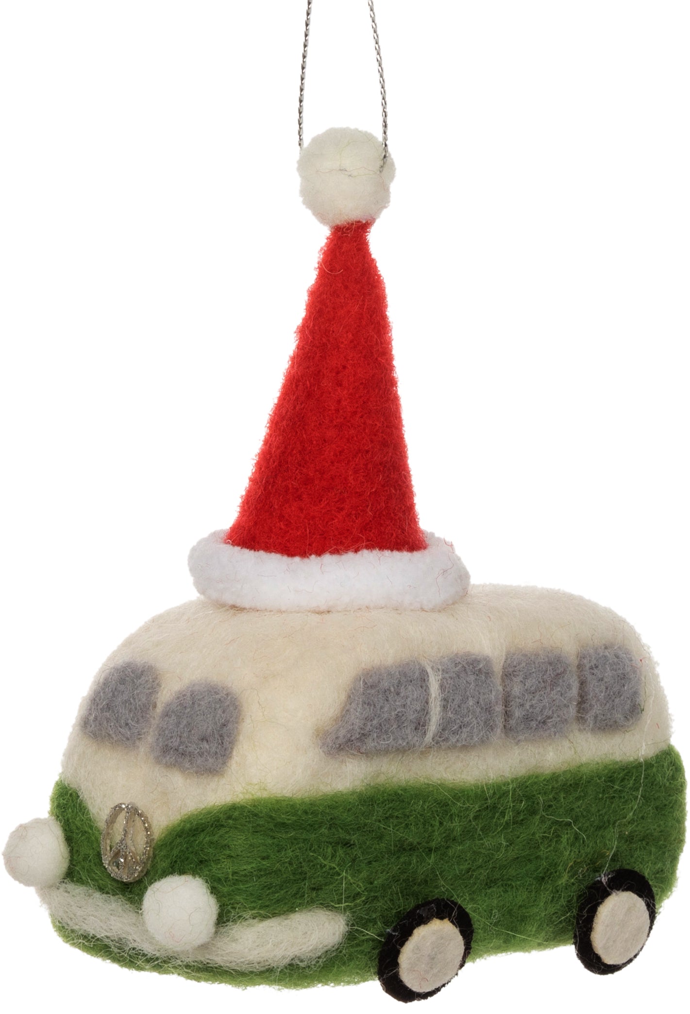 Bus with Santa hat