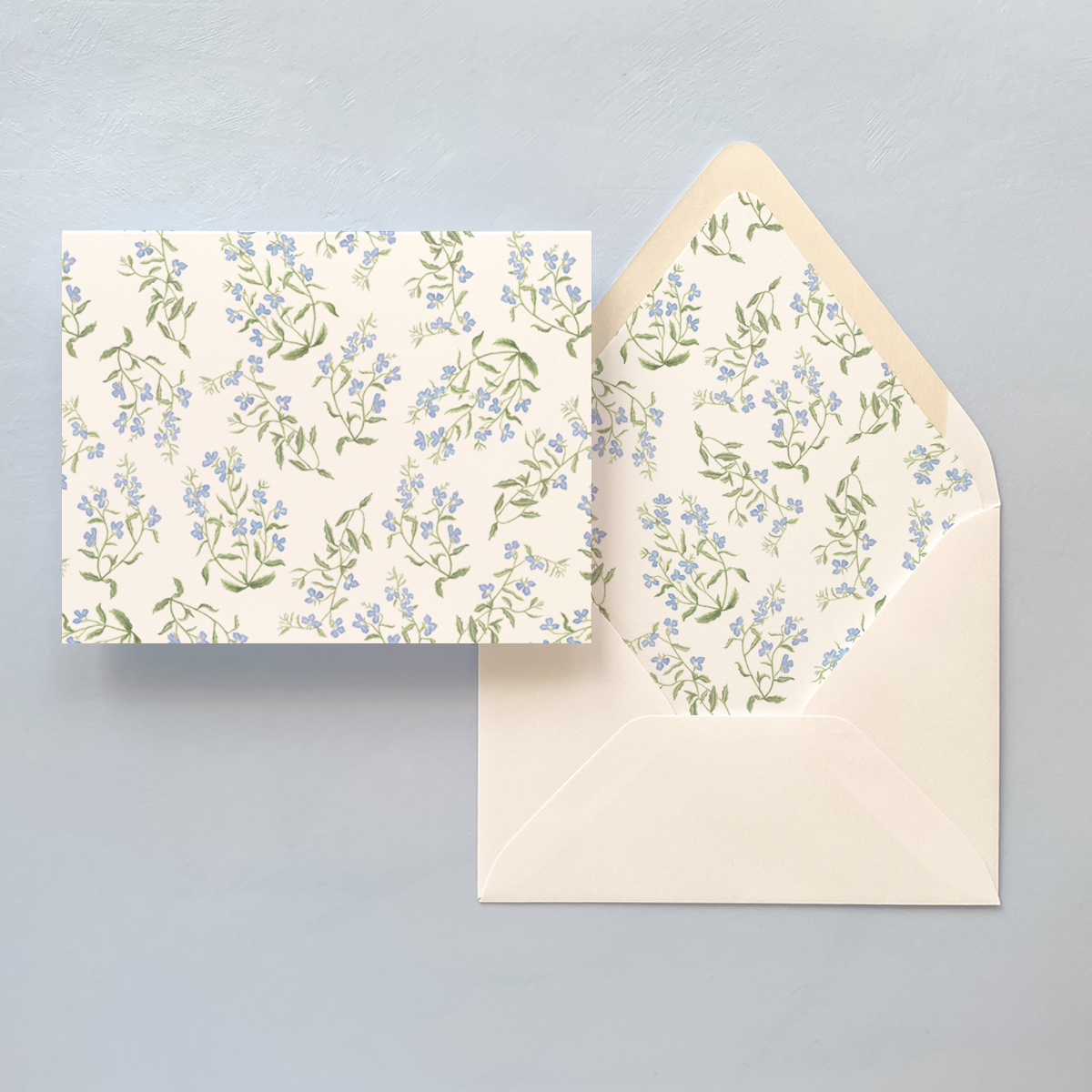 Gloster Road - Lobelia Folded Notecard Set