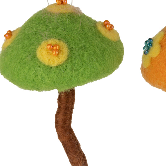 Green Felt Mushroom