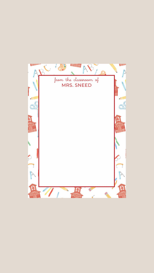 Teacher notepad