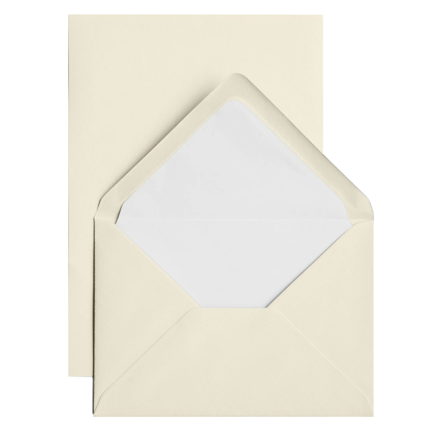 Classic Laid Plain Edge Sheet Correspondence Silver Box