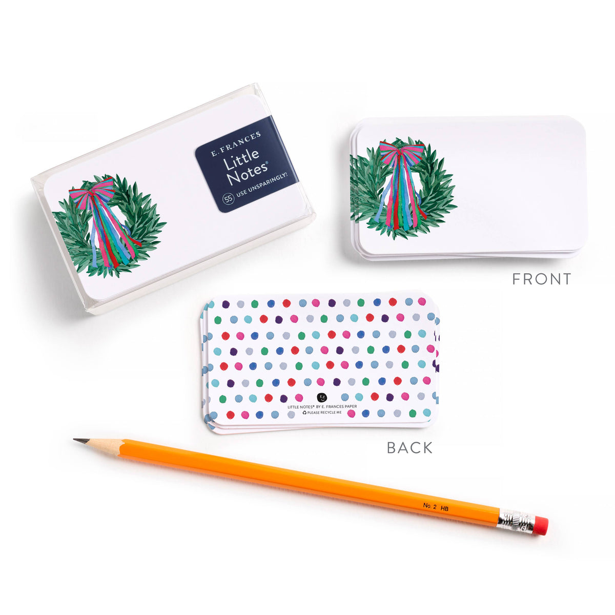 Colorful Wreath Christmas Little Notes