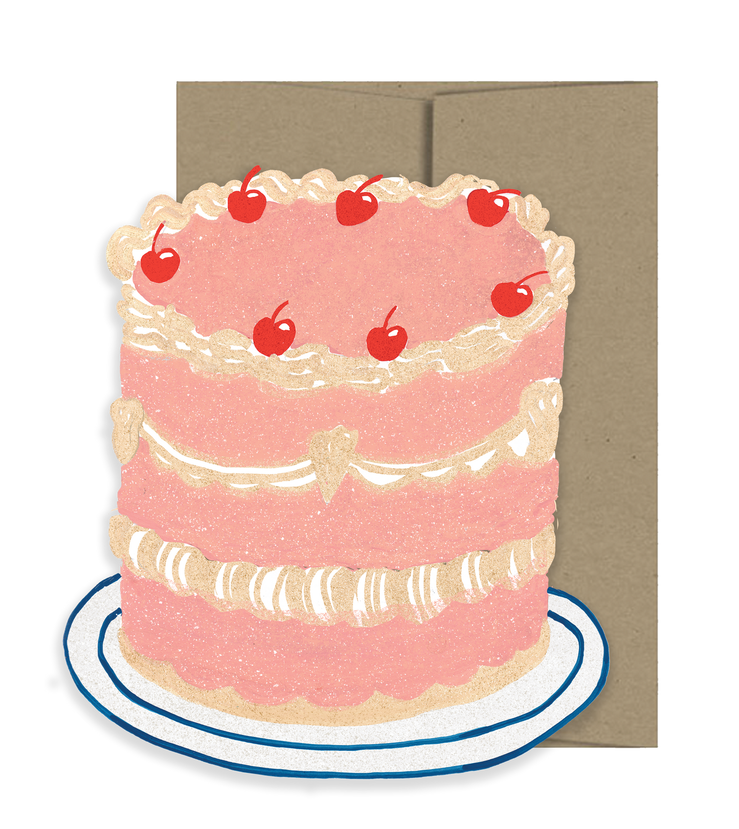 Isatopia - Party Cake Die Cut Card - Party Collection
