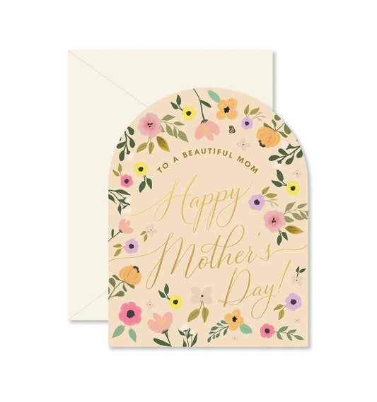 Arch Mother's Day Floral Greeting Card