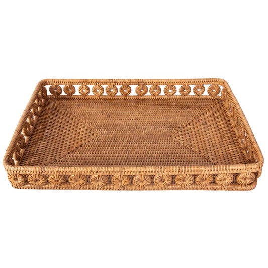 Inna Design Rectangular Tray 21" / Honey Brown